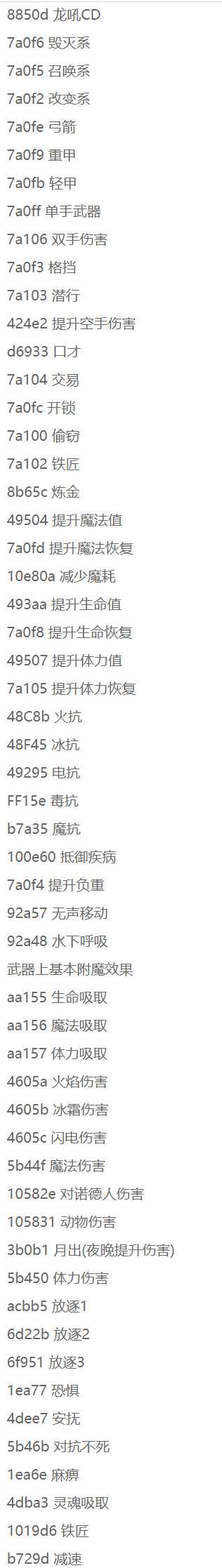 上古卷轴5附魔装备代码详解_游戏攻略_第3张_ab游戏 上古卷轴5附魔装备代码详解_http://www.abetid.com_游戏攻略_第3张
