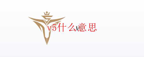 v5含义解析_http://www.abetid.com_游戏攻略_第1张