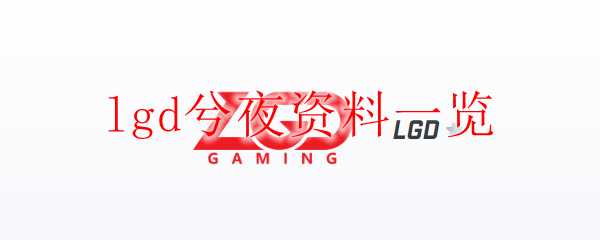 lgd兮夜资料概览_http://www.abetid.com_游戏攻略_第1张
