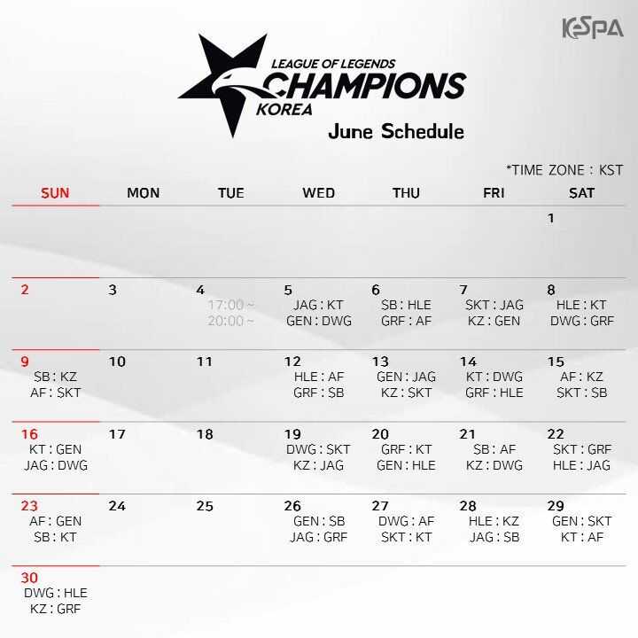 LCK2019夏季赛赛程安排_http://www.abetid.com_游戏攻略_第1张