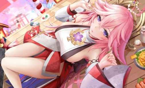 原神八重神子翻白眼流口水图片分享_http://www.abetid.com_游戏攻略_第1张